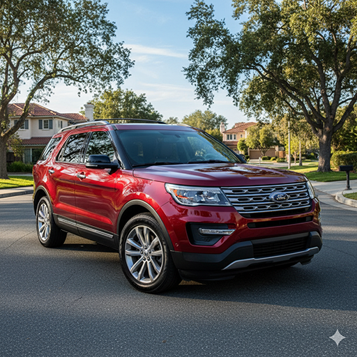 2017 ford explorer red color