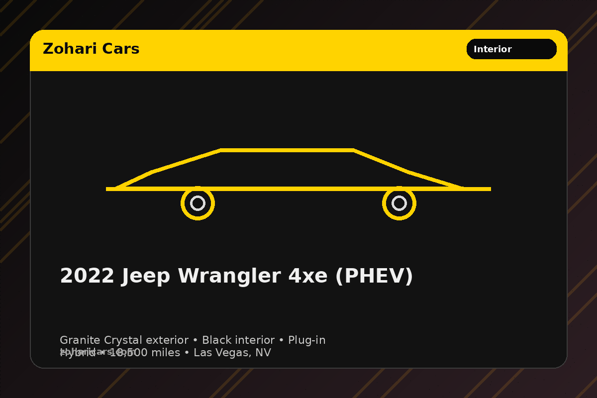 2023 Jeep Wrangler 4xe (Plug-In Hybrid) — Gray — 18K mi (Las Vegas, NV)